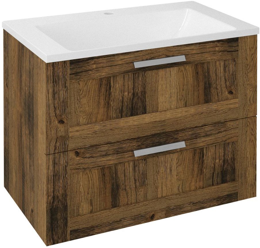 Sapho Amia armadietto 74.5x45x60 cm sottolavabo sospeso rovere-legno AM075-1919