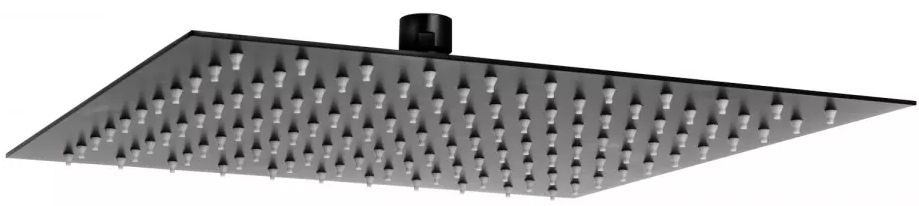 FDesign Inula soffione doccia 30x30 cm quadrata nero FD8-501-22