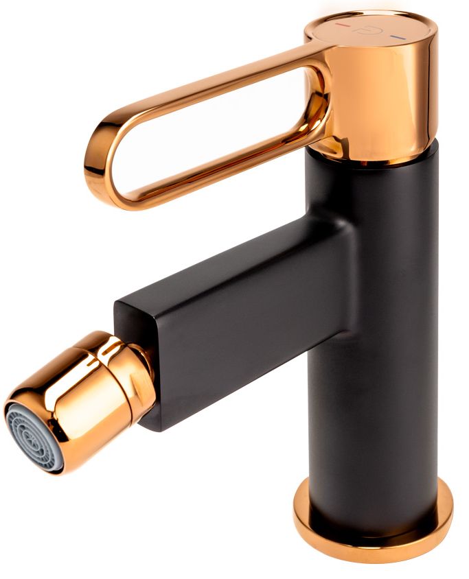 FDesign Zaffiro rubinetto per bidet verticale nero FD1-ZFR-6-25