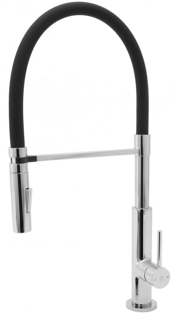 FDesign Avanza rubinetto da cucina verticale cromo-nero FD1-A08-4B-11