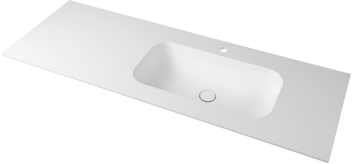 Sapho Aruba lavabo 130x51.5 cm rettangolare da mobile bianco AR130-B1R