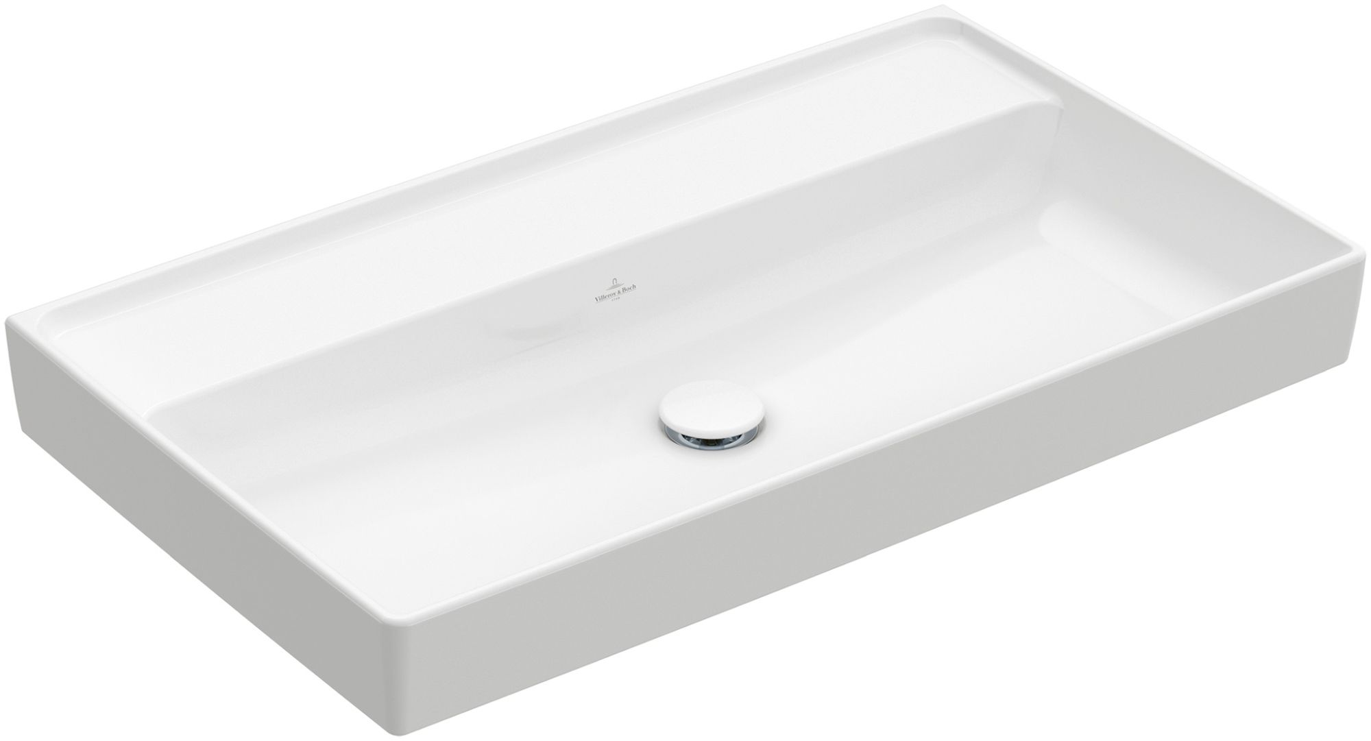 Villeroy & Boch Collaro lavabo 80x47 cm rettangolare a parete-da mobile bianco 4A3383R1