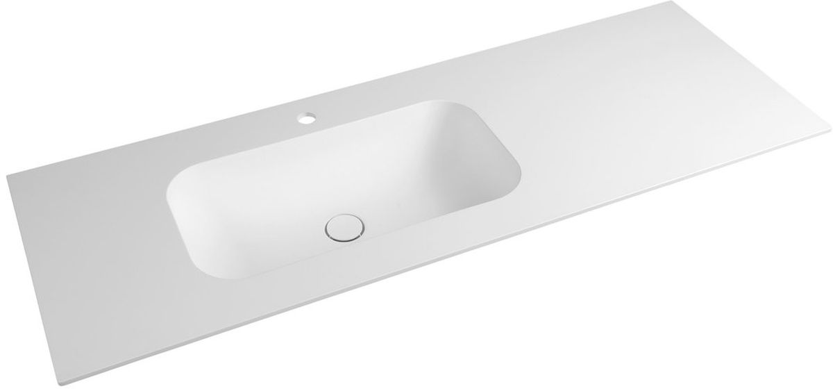 Sapho Aruba lavabo 140x51.5 cm rettangolare da mobile bianco AR140-B1L