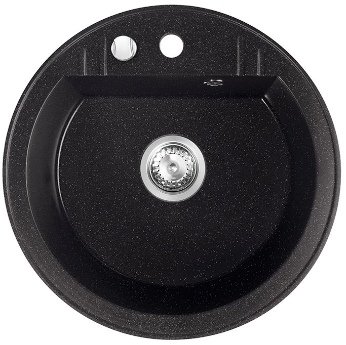 FDesign Carioca lavello in granito 51x51 cm grigio/grafite/inox FD9-10-51-02