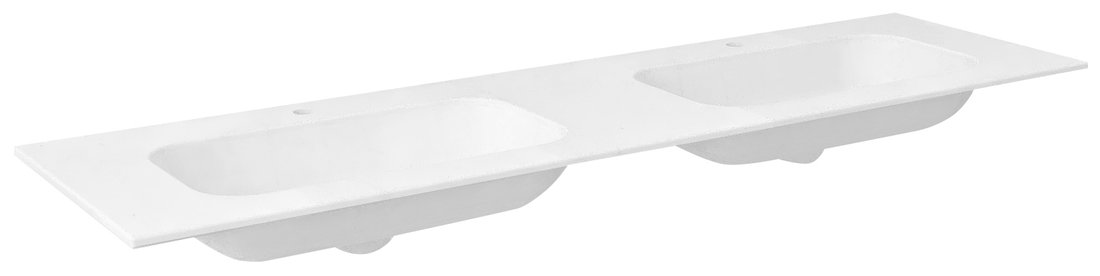 Sapho Aruba lavabo 200x51.5 cm rettangolare da mobile-doppio bianco opaca AR200-B2M