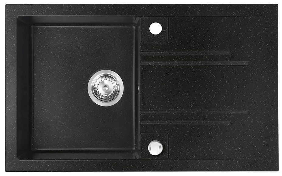 FDesign Carioca lavello in granito 78x48 cm grigio/grafite/inox FD9-13-4878-02