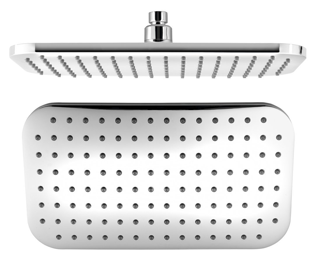 Aqualine soffione doccia 35x20 cm rettangolare cromo SC235