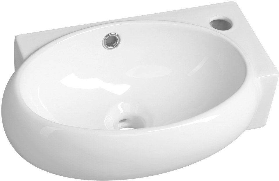 Sapho Small lavabo 43x28.5 cm a parete bianco AR497