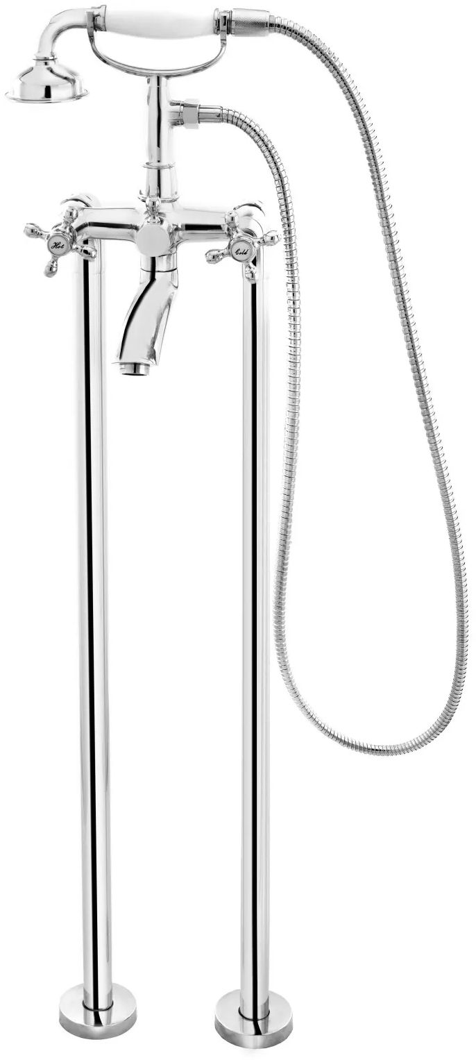 FDesign Lacrima rubinetto per vasca e doccia a terra cromo FD1-LRA-11F-11