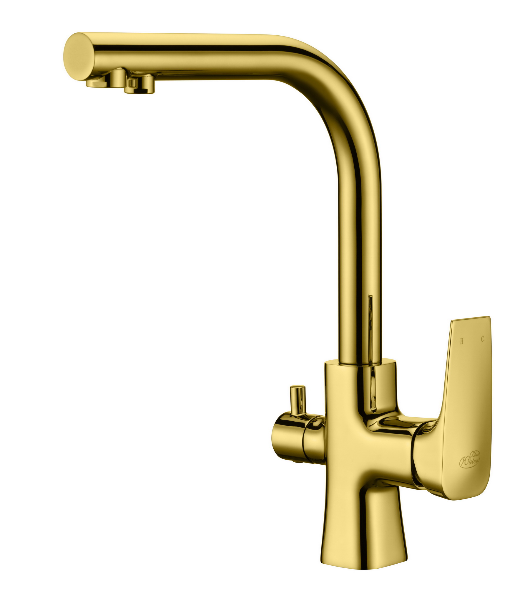 Blue Water Tivoli rubinetto da cucina con filtro verticale oro/oro antico 5901730616521