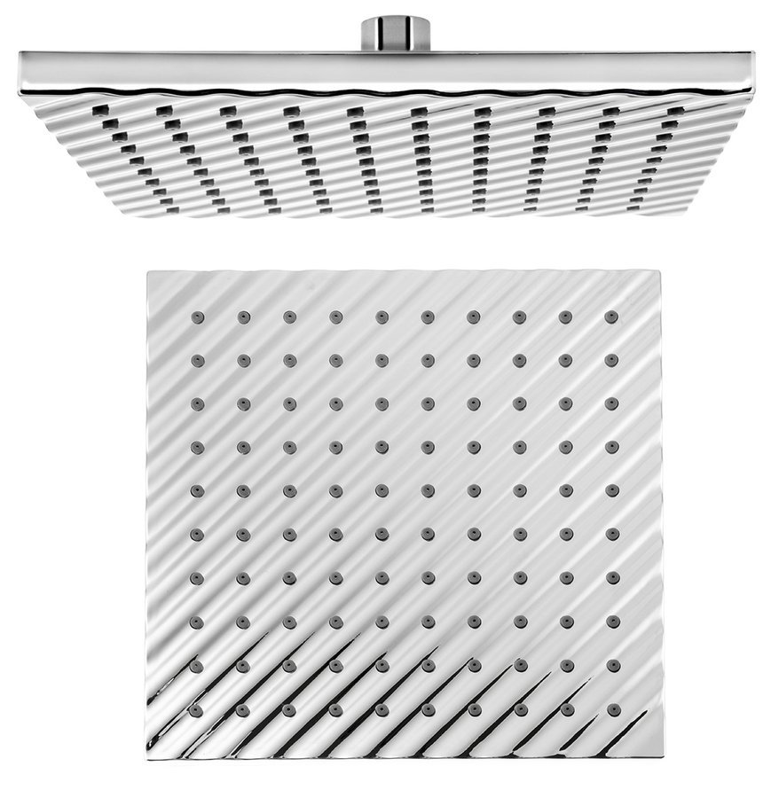 Aqualine soffione doccia 20x20 cm quadrata cromo SC154