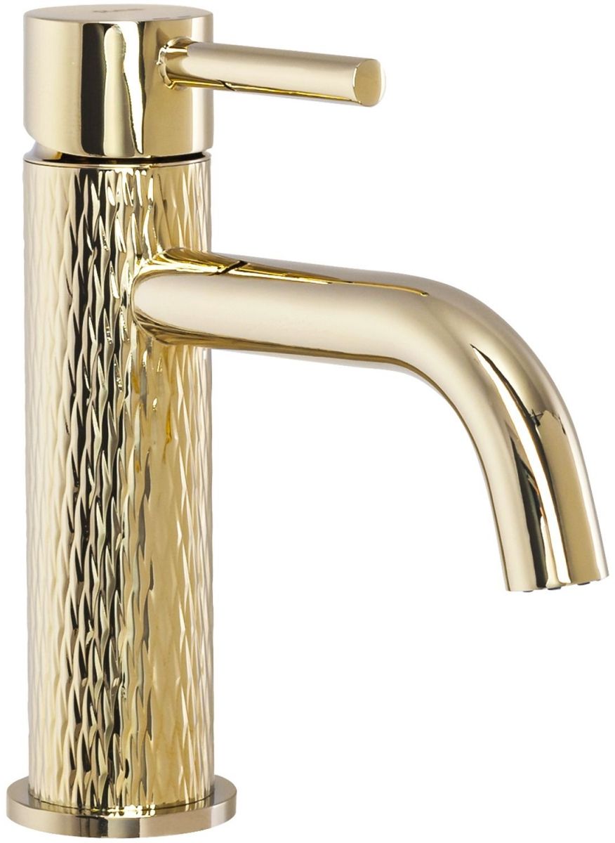Rea Lungo Art rubinetto per lavabo verticale oro REA-B6322