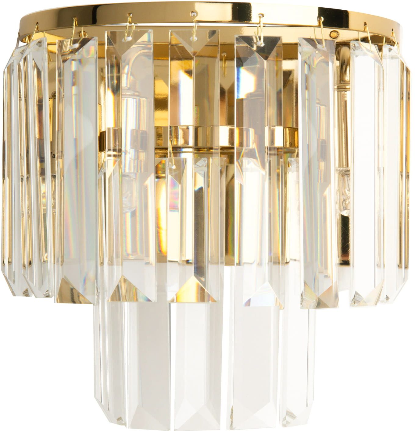 MaxLight Monaco lampada da parete 2x40 W oro W0288