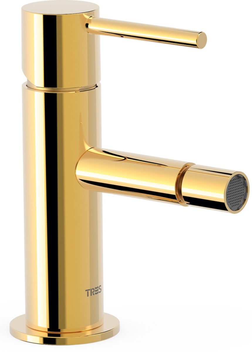 Tres Study Exclusive rubinetto per bidet verticale oro 06212001OR