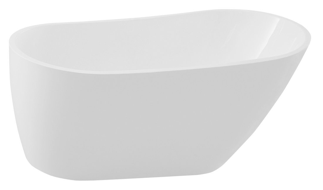 Aqualine Tisa vasca da bagno freestanding 150x75 cm ovale bianco E1575
