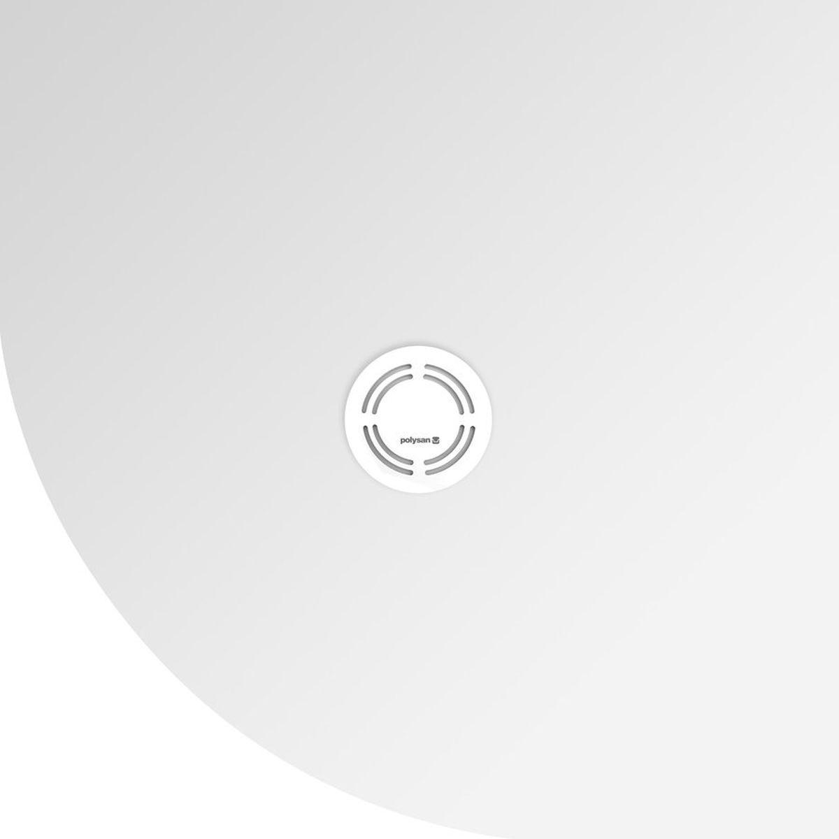 Polysan Flexia piatto doccia semicircolare 90x90 cm bianco 91181