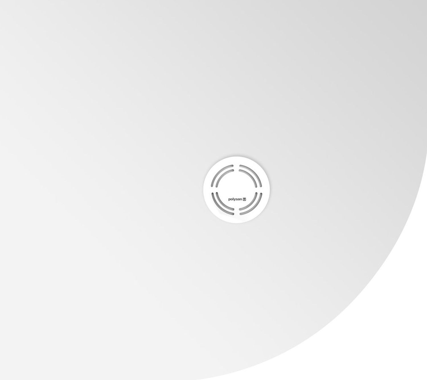 Polysan Flexia piatto doccia semicircolare 90x80 cm bianco 91191