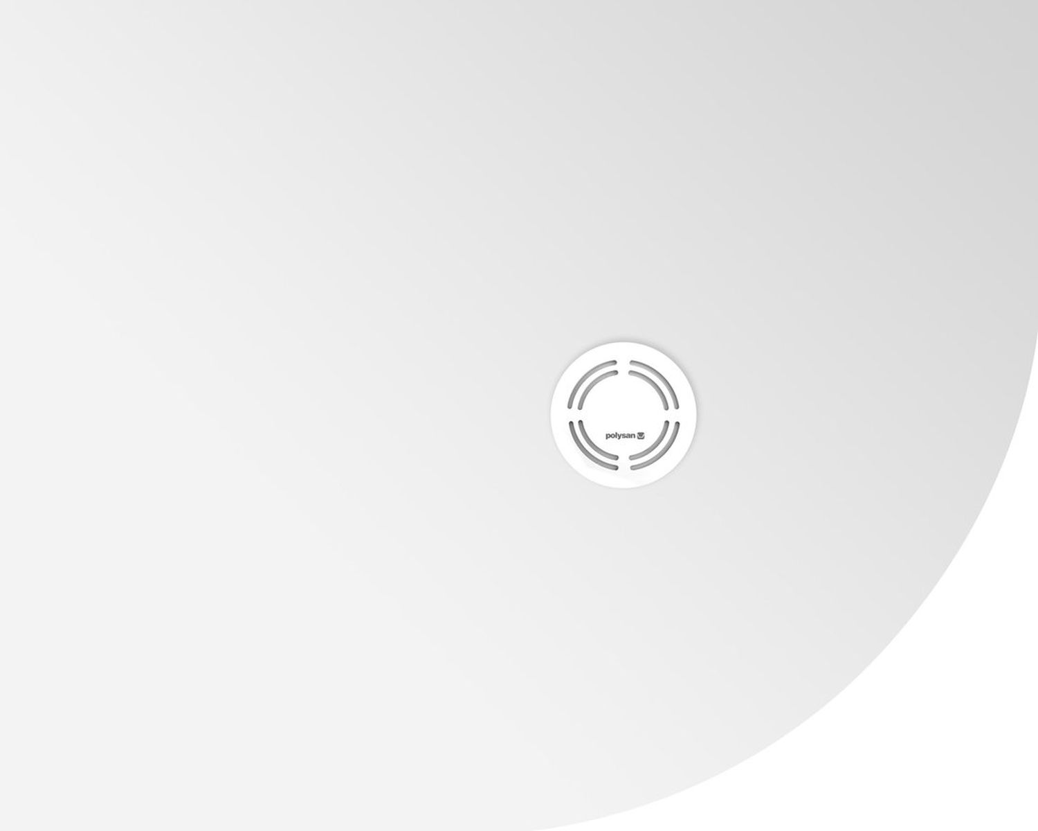 Polysan Flexia piatto doccia semicircolare 100x80 cm bianco 91241