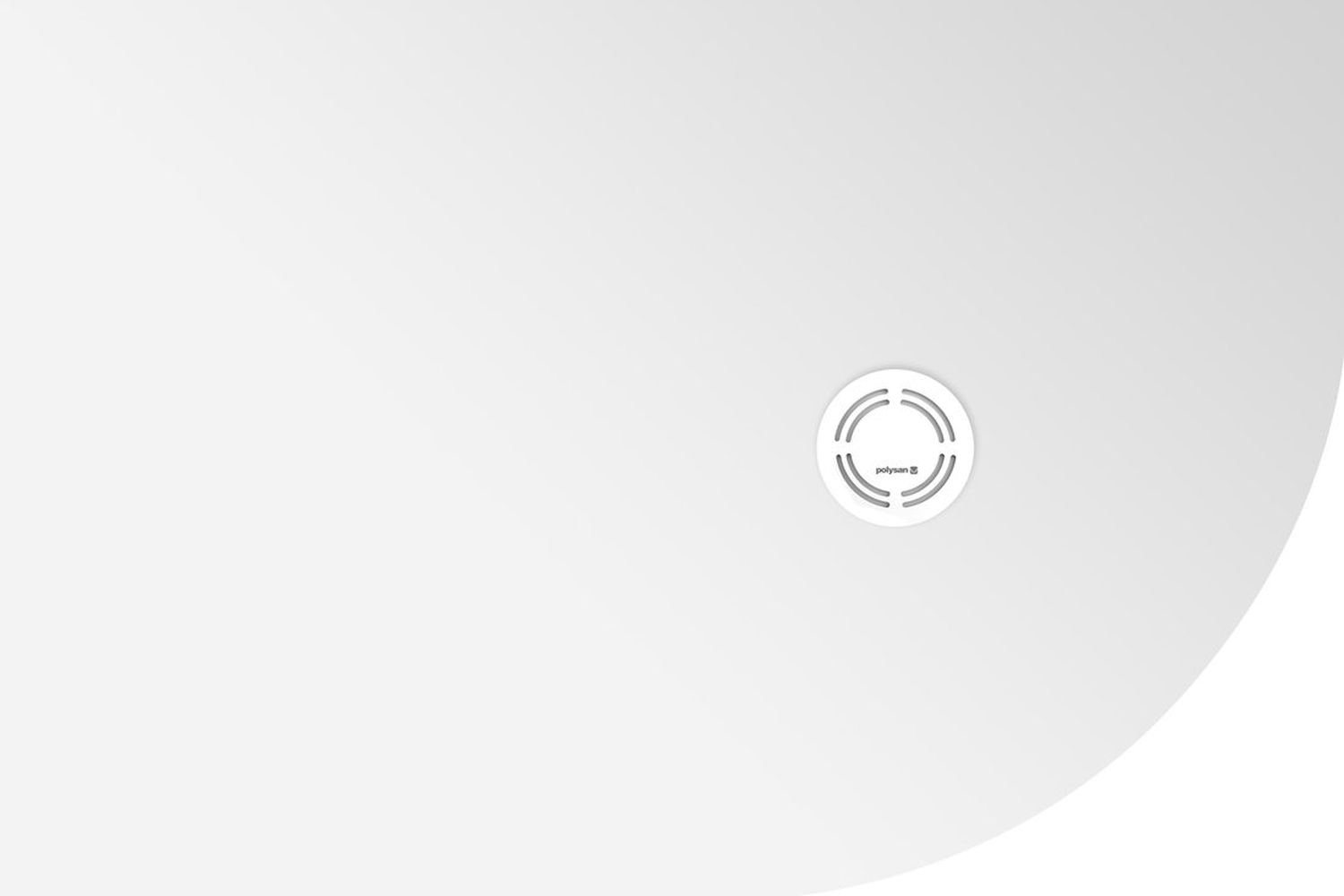 Polysan Flexia piatto doccia semicircolare 120x80 cm bianco 91281
