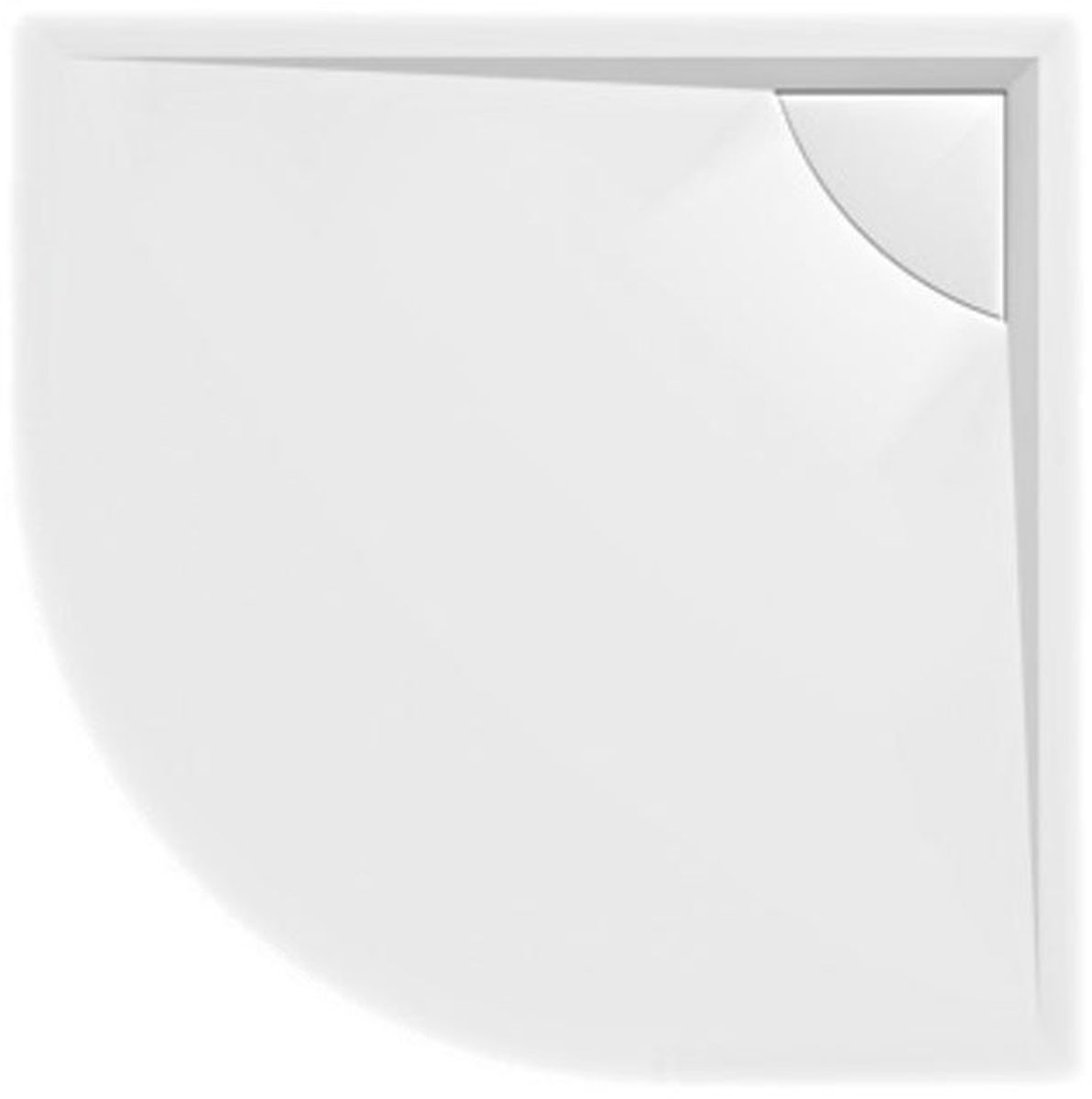 Polysan Lussa piatto doccia semicircolare 90x90 cm bianco 71602