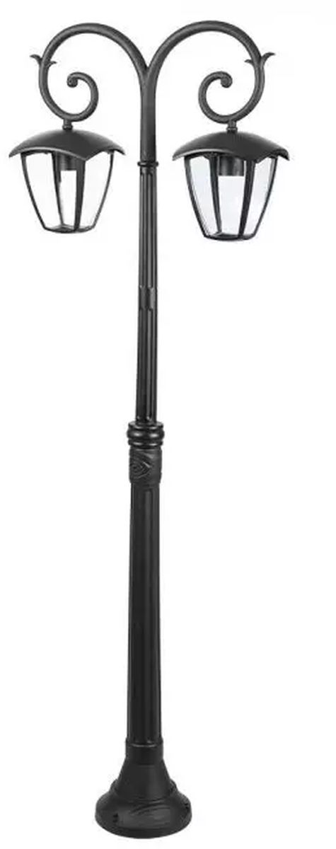 V-TAC lampada da terra per esterni 2x60 W nero 7061