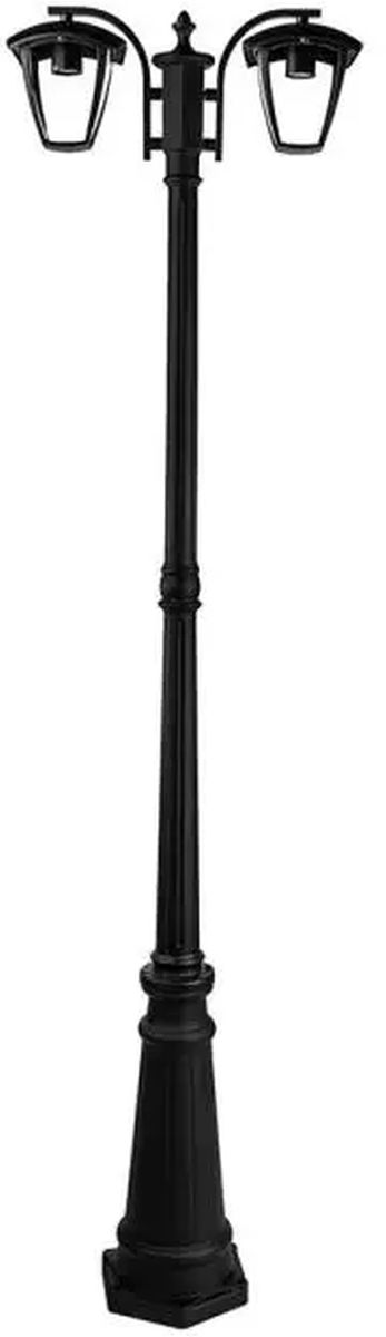V-TAC lampada da terra per esterni 2x60 W nero 7062