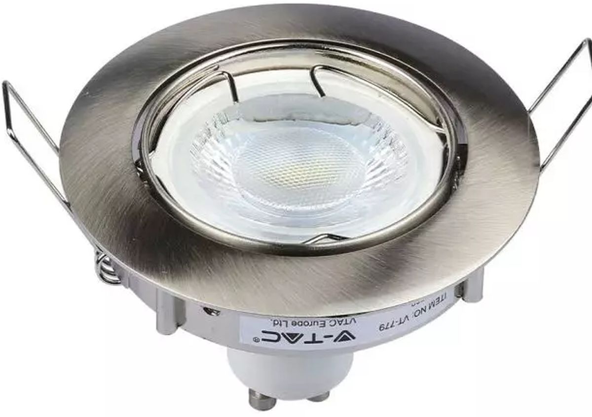 V-TAC lampada da incasso 1x W satinato-nichel 3588