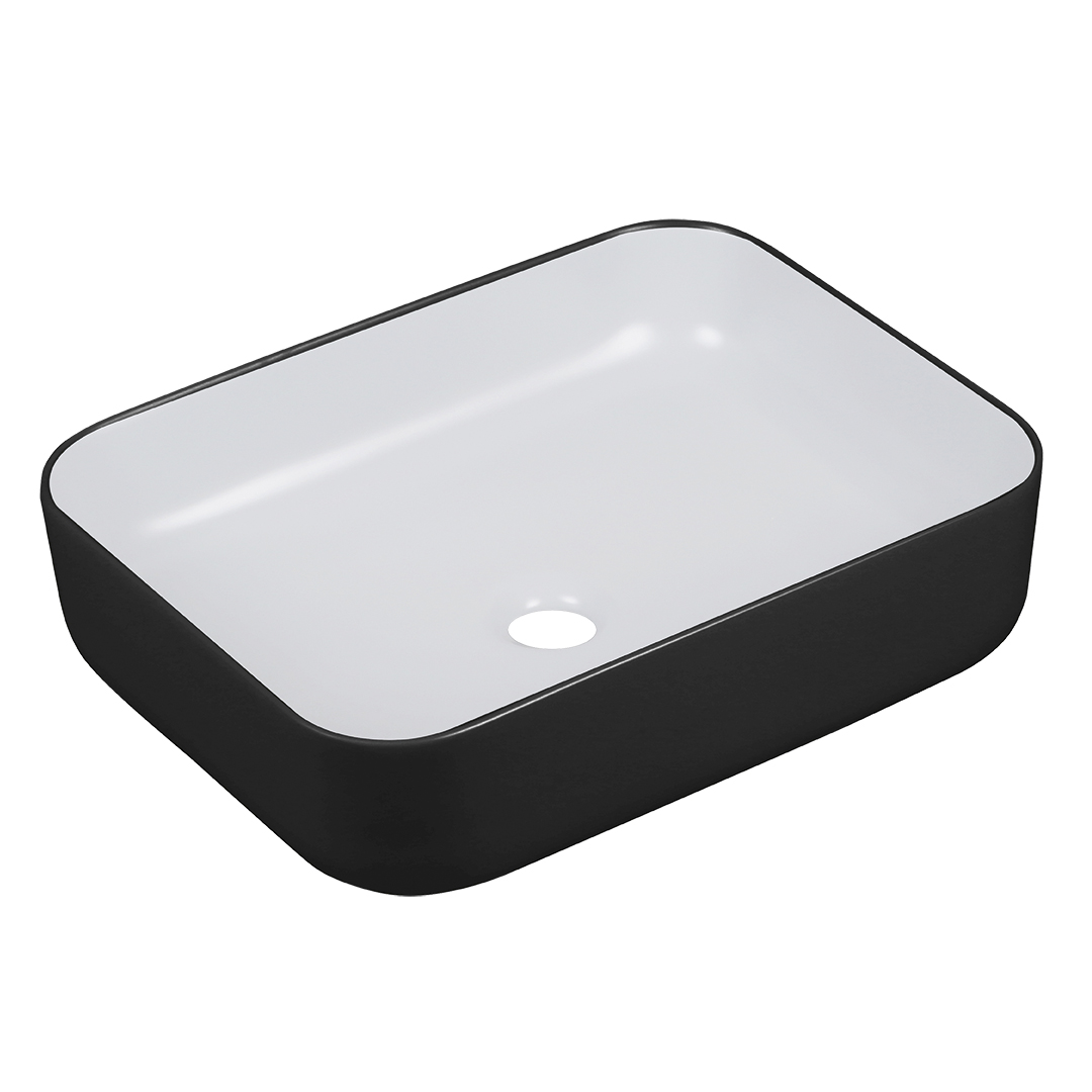 Laveo Mogami lavabo 50x40 cm ovale da appoggio bianco opaca VUM7250