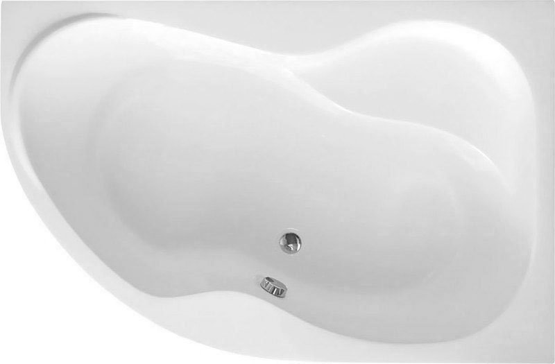 Aqualine Cidlina vasca da bagno angolare 159x105 cm destra bianco G3614