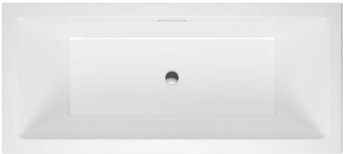 Set vasca da bagno rettangolare Excellent Heaven Slim WAEX.HEV18WHS, sifone per vasca da bagno Excellent Flow ARIN.FLOW.CR