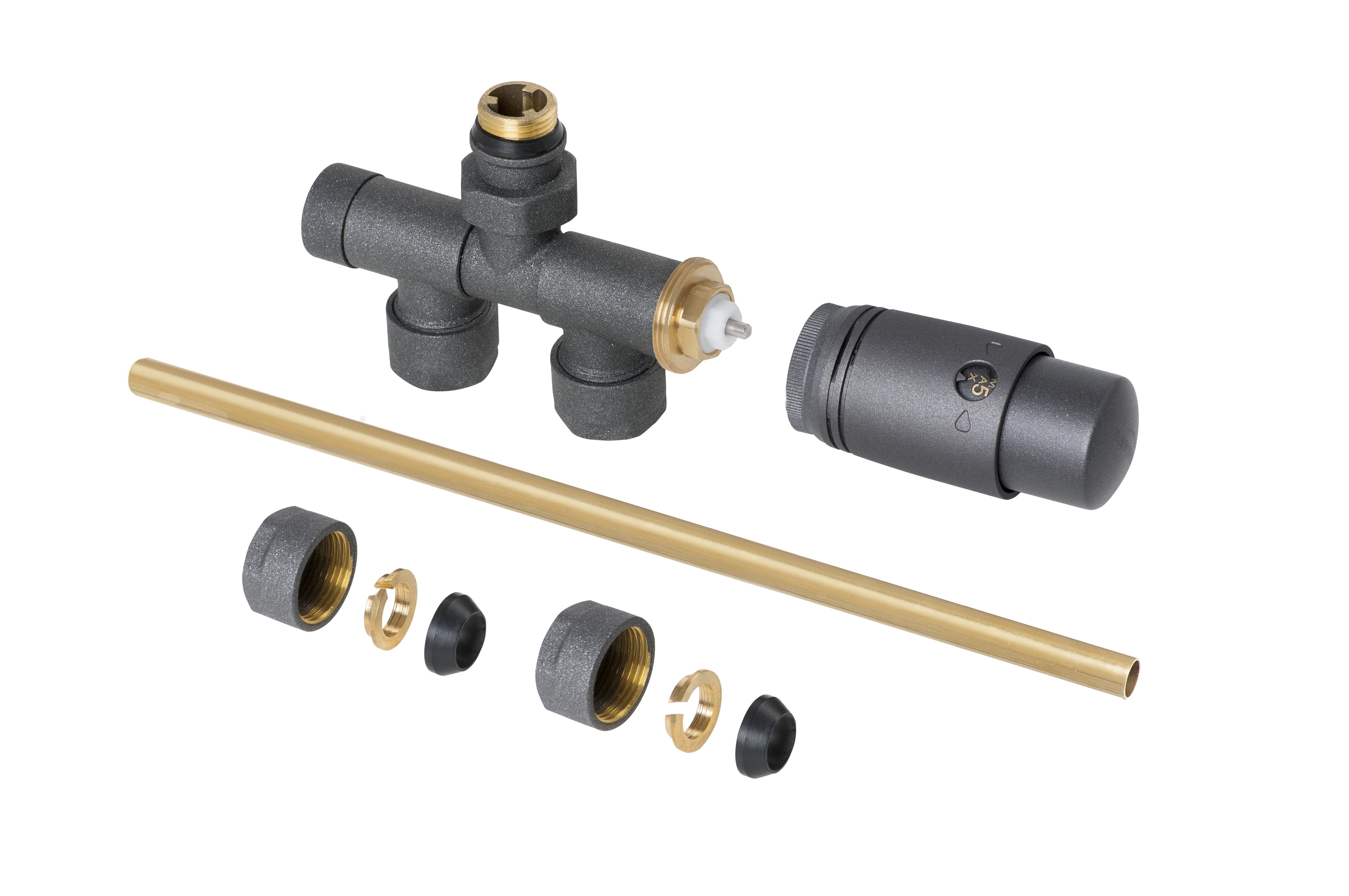Invena PROV set termostatico grafite CZ87G15