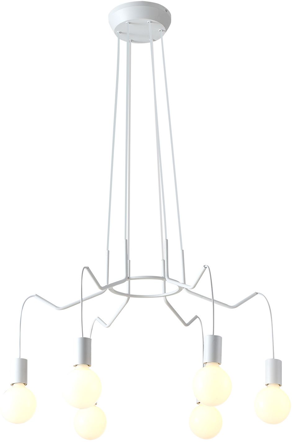 Candellux Basso lampada sospesa 6x40 W bianco 36-71026