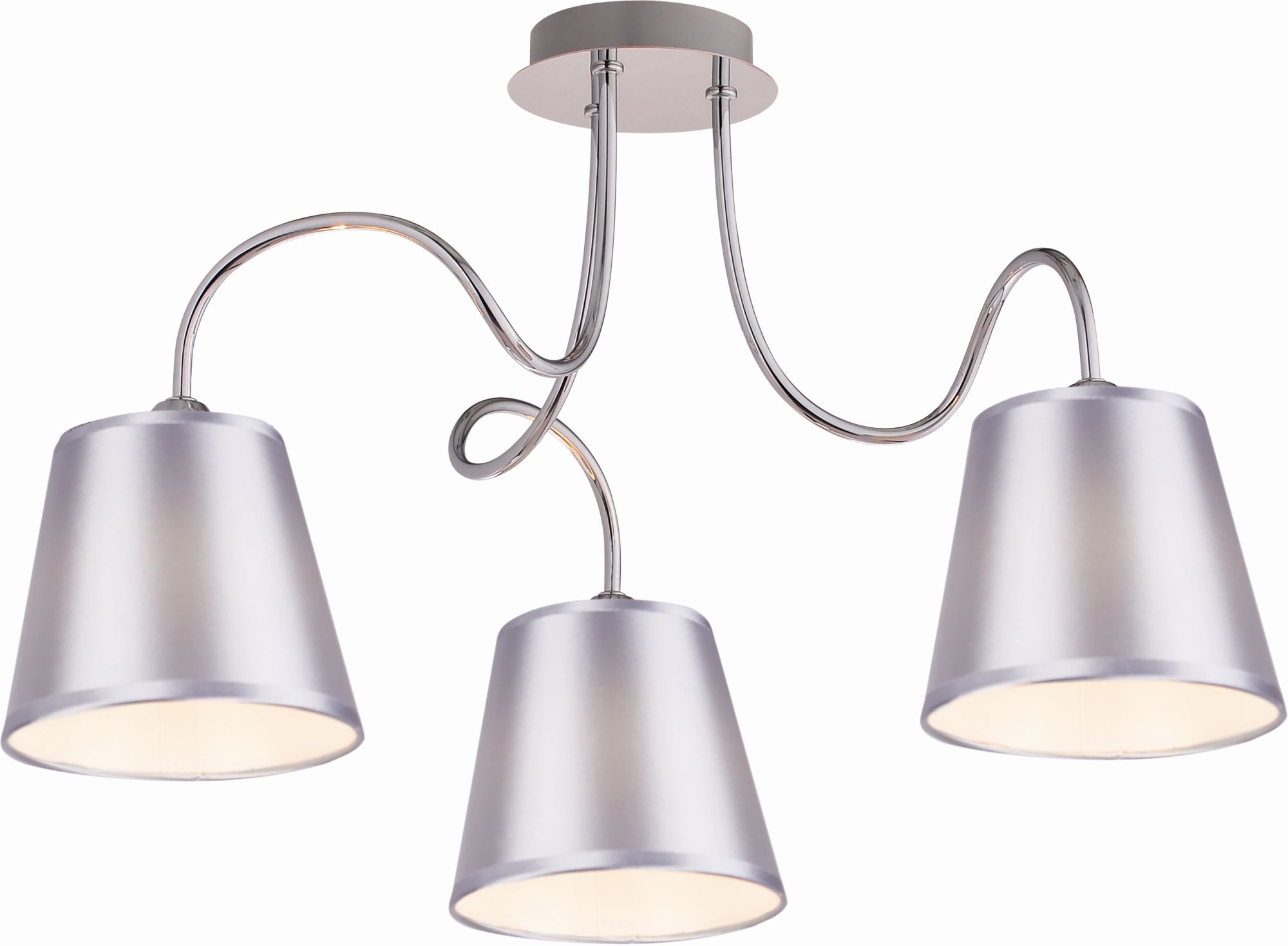 Candellux Luk lampada da soffitto 3x40 W cromo-grigio 33-70746