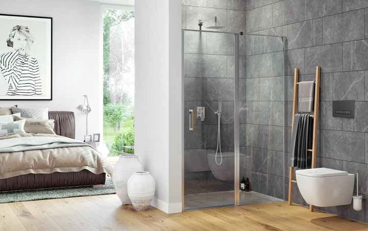 Excellent Mazo parete doccia 50.5 cm cromo lucida/vetro trasparente KAEX.3025.1S.1200.LP