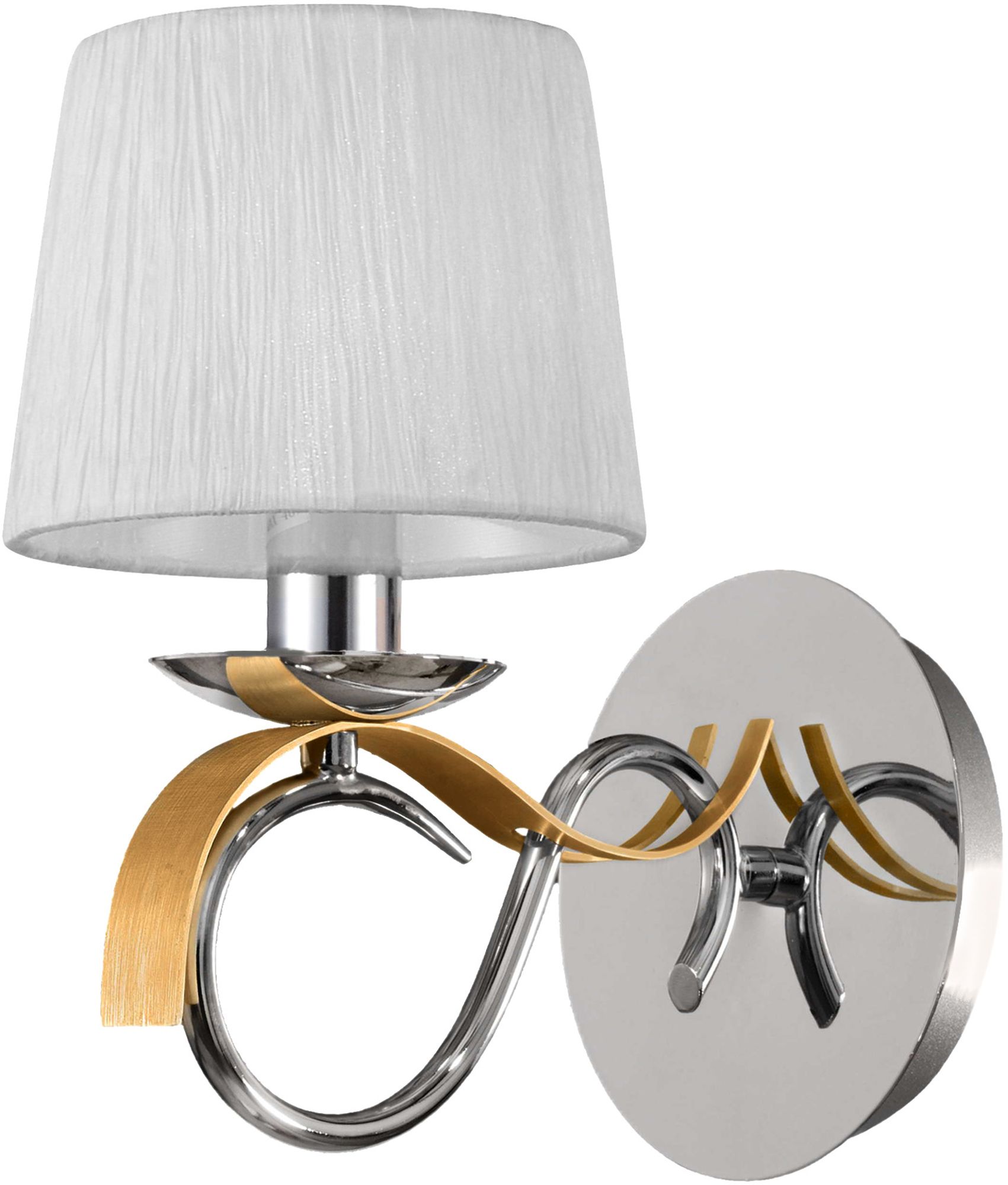 Candellux Denis lampada da parete 1x40 W cromo-oro 21-23643