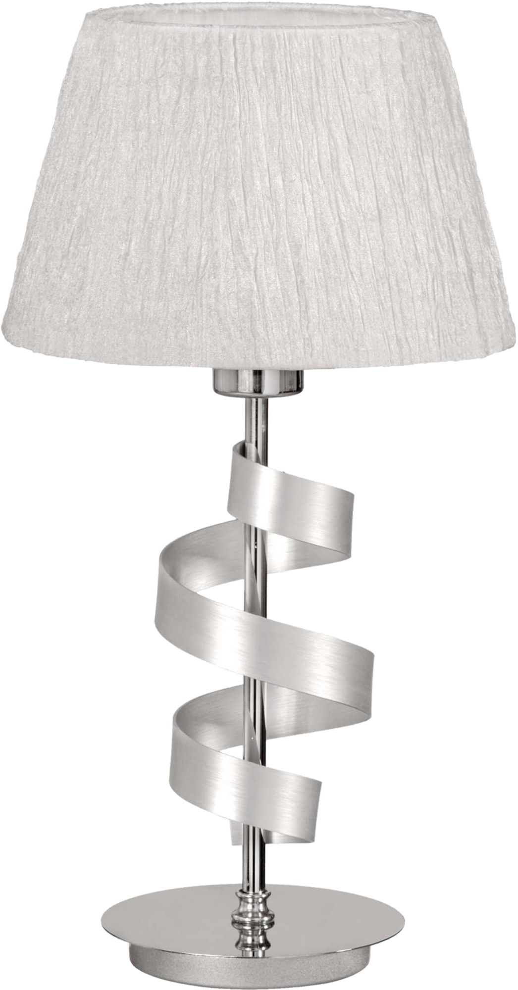 Candellux Denis lampada da tavolo 1x60 W bianco-cromo 41-23476