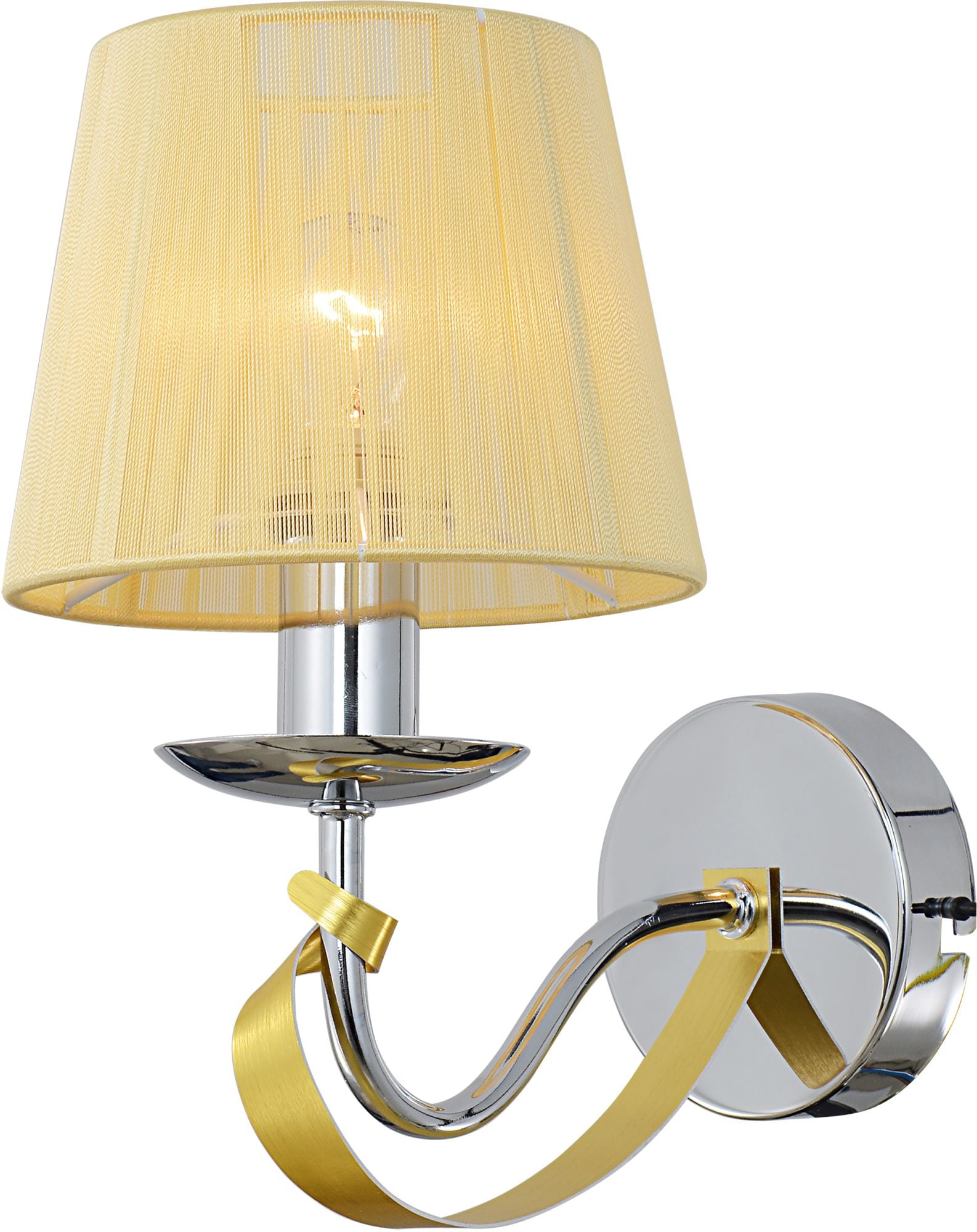 Candellux Diva lampada da parete 1x40 W cromo-oro 21-55040