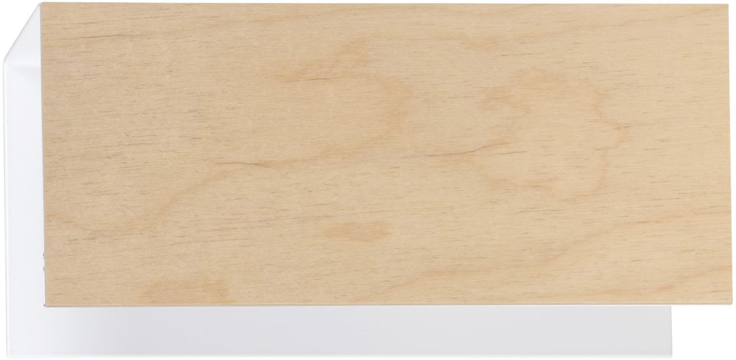 Emibig Carlo lampada da parete 1x15 W bianco-legno 611/K1