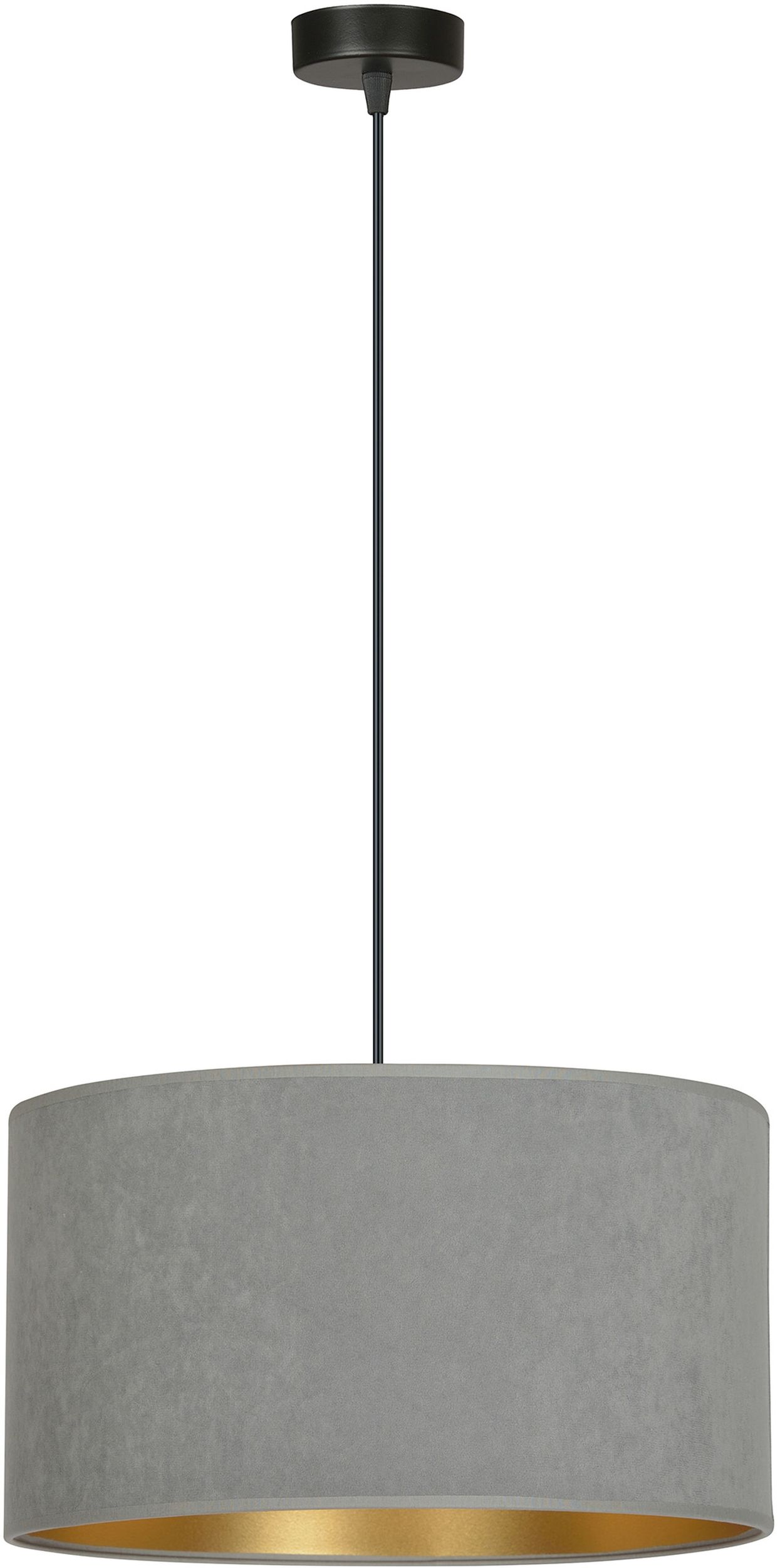 Emibig Hilde lampada sospesa 1x15 W nero-oro-grigio/cenere 1050/1