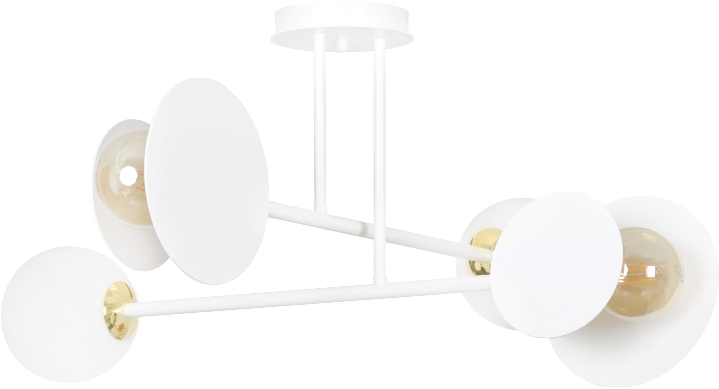 Emibig Minerva lampada da soffitto 4x15 W bianco 613/4