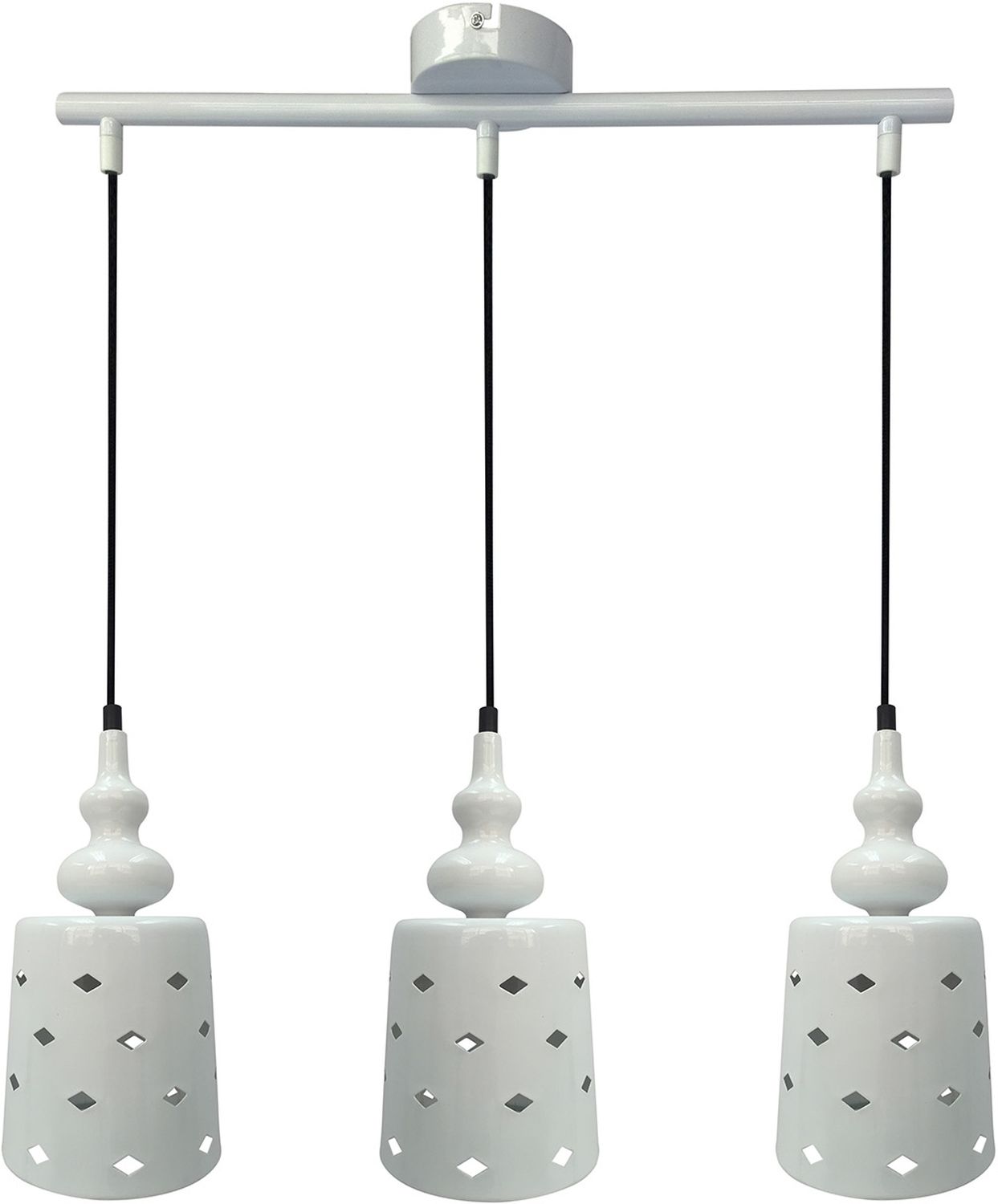 Candellux Hamp lampada sospesa 3x60 W bianco 33-51943