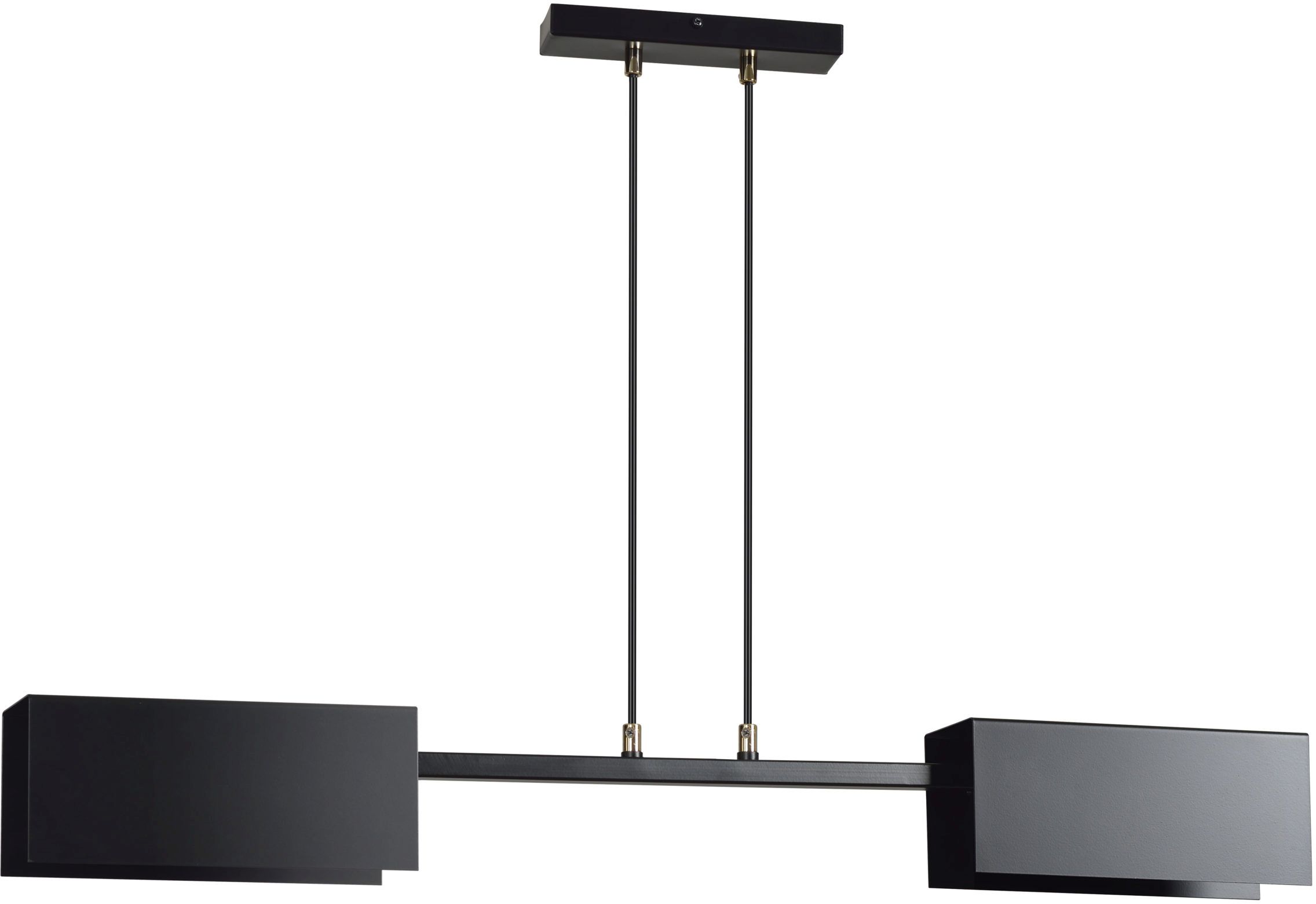 Emibig Tolos lampada sospesa 2x15 W nero 633/2