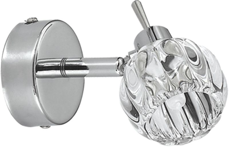 Candellux Bombola lampada da parete 1x40 W cromo-cristallo 91-70289