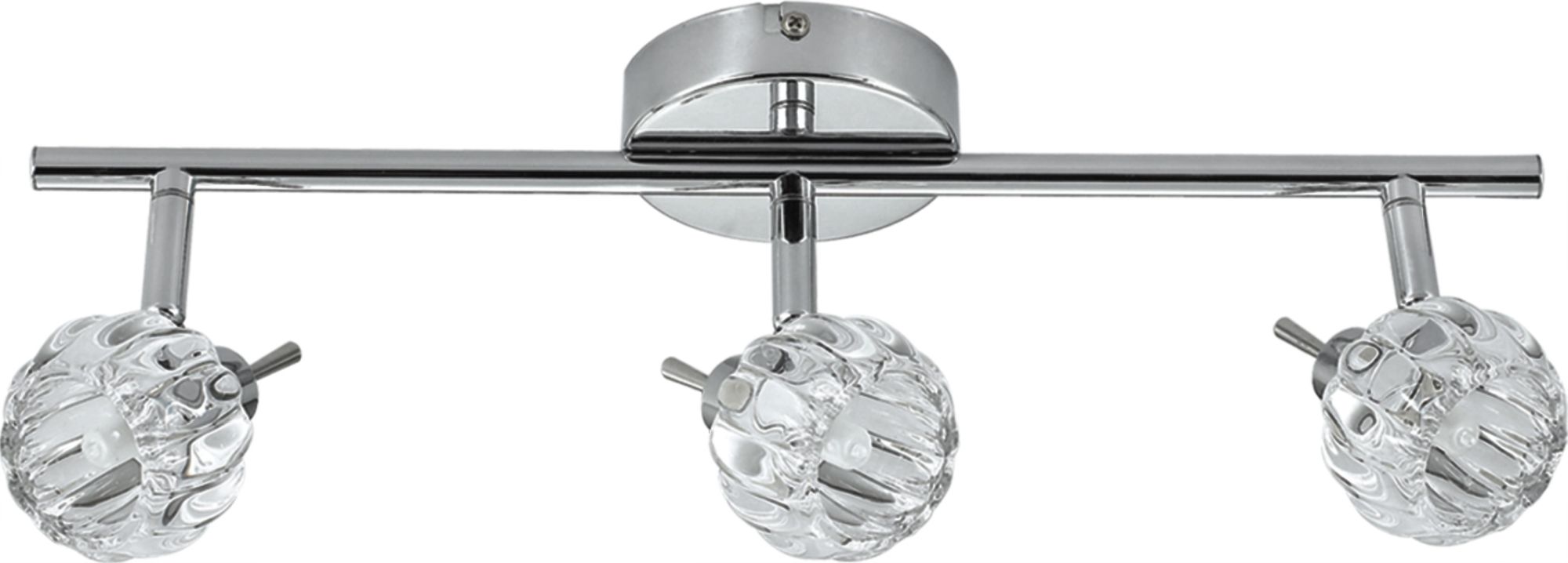Candellux Bombola lampada da soffitto 3x40 W cromo-cristallo 93-70302