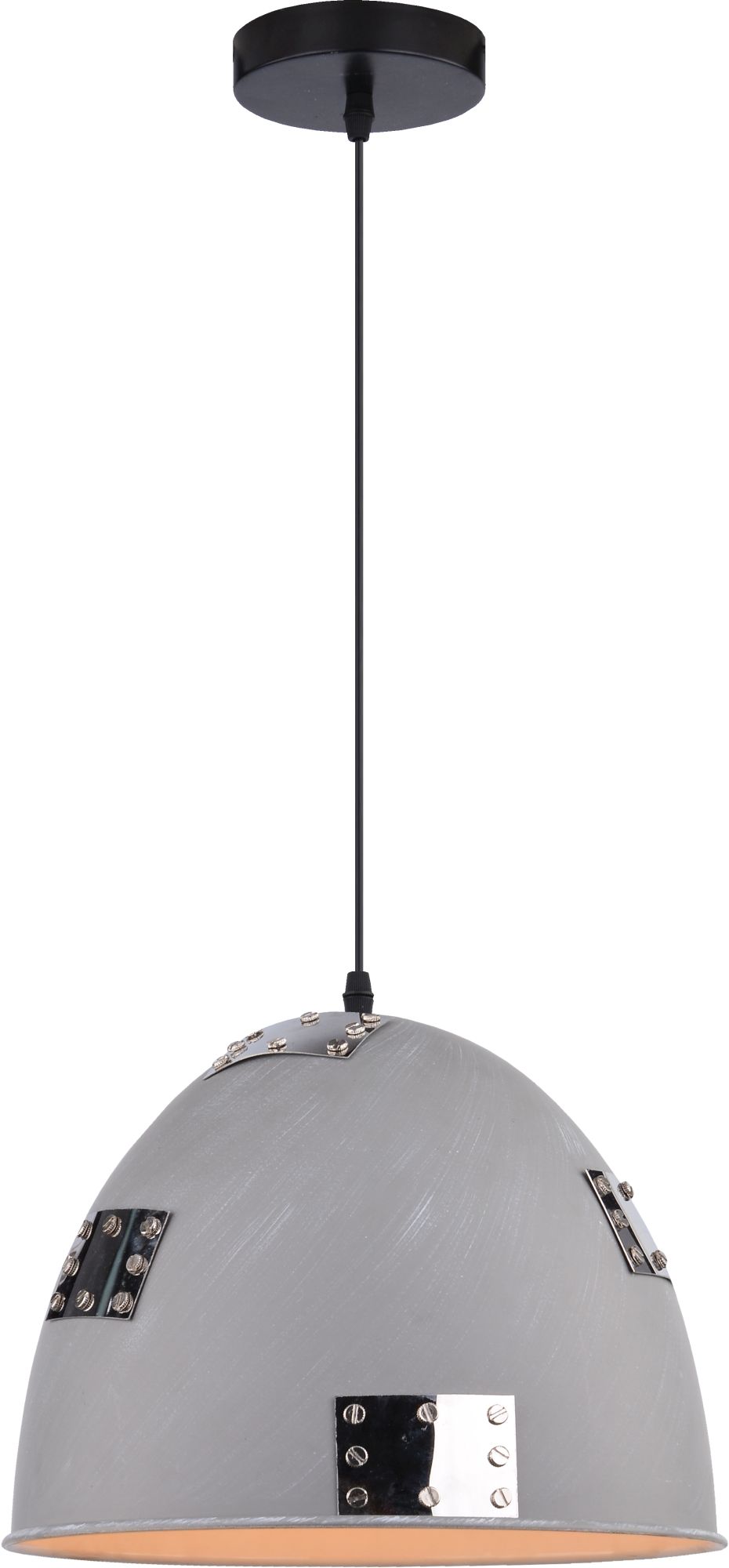 Candellux Patch lampada sospesa 1x60 W cromo-grigio/cenere 31-43160