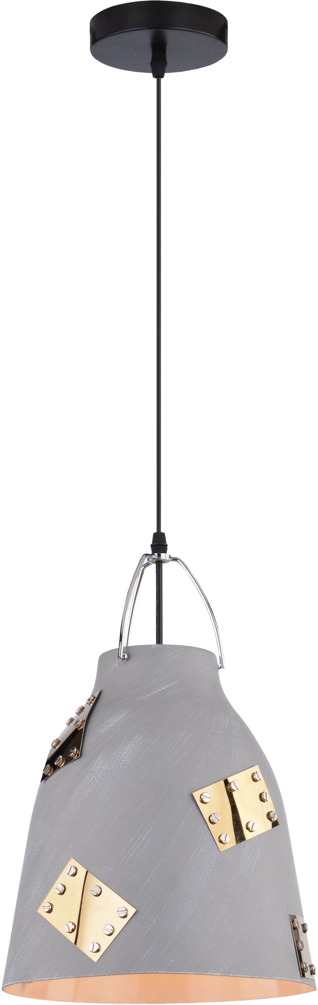 Candellux Patch lampada sospesa 1x60 W oro-grigio/cenere 31-43269