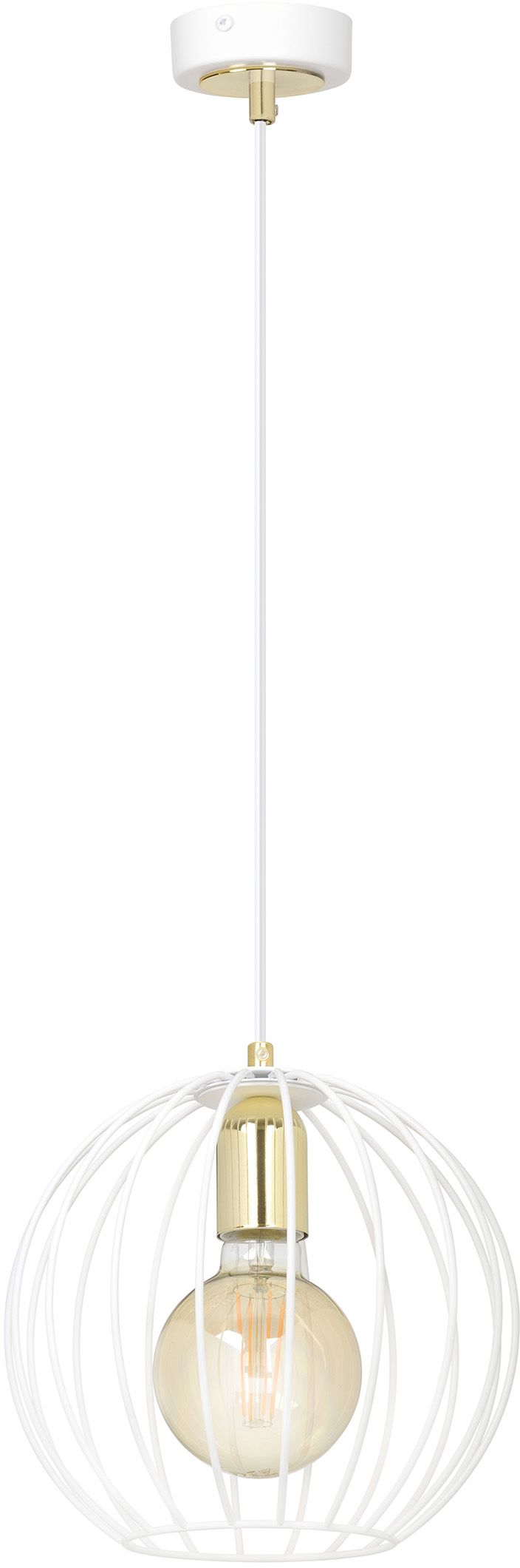 Emibig Albio lampada sospesa 1x15 W bianco-oro 145/1