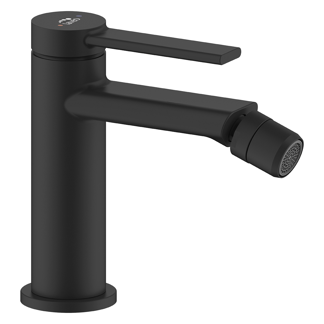 Laveo Pinar rubinetto per bidet verticale nero BAW732D