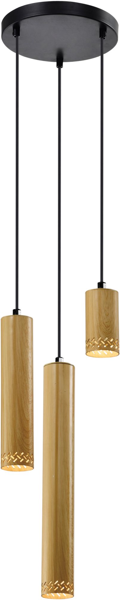 Candellux Tubo lampada sospesa 3x25 W legno 33-79121