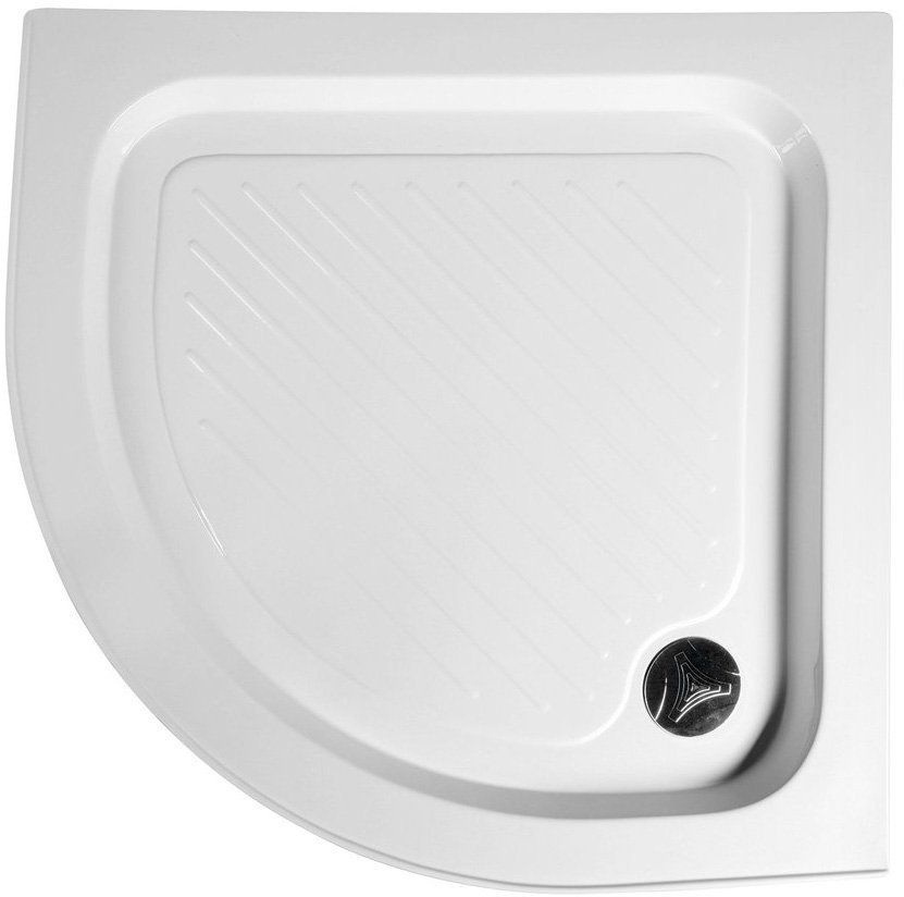 Aqualine piatto doccia semicircolare 80x80 cm bianco BTTR80